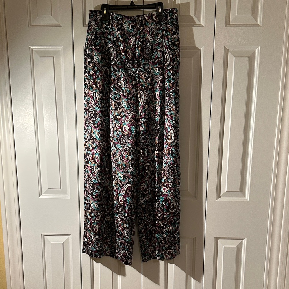 Ann Taylor Multicolor Floral Pants